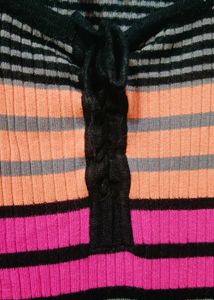 Multicolour Long Top Wool