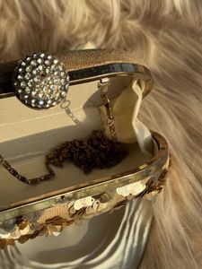 Sequin Embellished Wedding Clutch