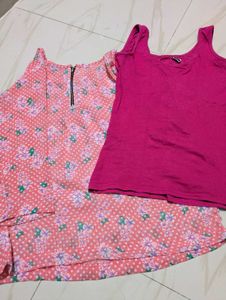 Floral Top Set With Inner
