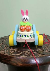 New Bunny Wooden Car Toy