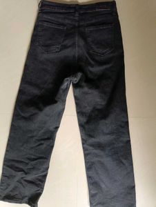 Tokyo Talkies Flared Mid Rise Black Jeans