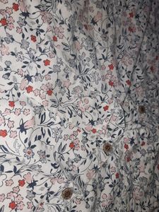 Floral Print Button-Down Shirt