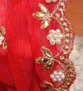 Elegant Red Saree