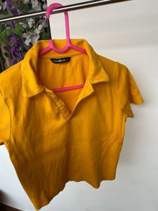 Yellow Crop Top