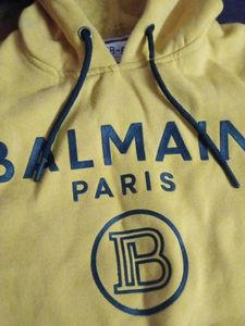Balmain Paris Yellow Hoodie