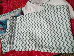 Cotton Kurta Dupatta Pant Set💖