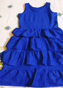Blue Layered Dress Sleeveless Swap Available