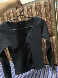 Black Long Sleeve Top
