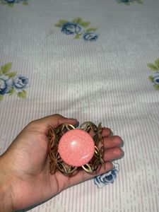 Pink Howlite Statement Bracelet