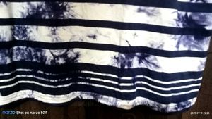 Striped Tie-Dye Polo Shirt