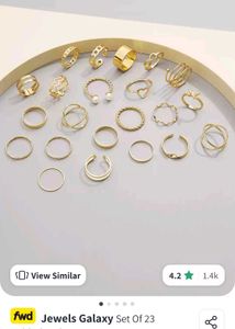 Gold Rings Set