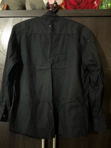 Black Button-Down Shirt