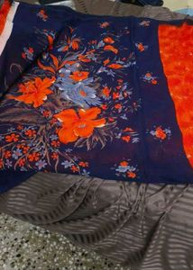 New not used importedFloral Print Saree