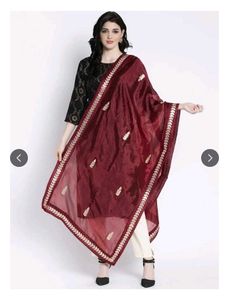 Clora Creation Maroon Dupatta