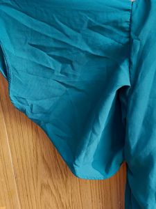 Emerald Green Pleated Top