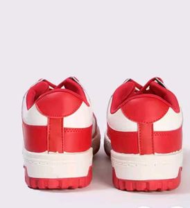 Yousta Red &amp; White low Top Sneakers