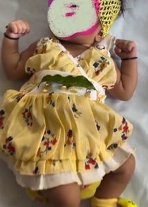 Yellow Color Baby Girl Frok