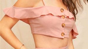 Cute Pink Crop Top