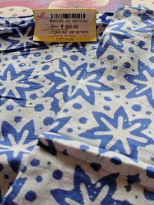 Nalli Unstitched Pure Cotton Suit Set With Dupatta