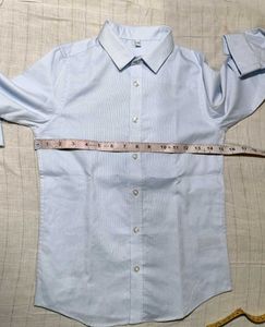 Light Blue Dotted Button Down Shirt
