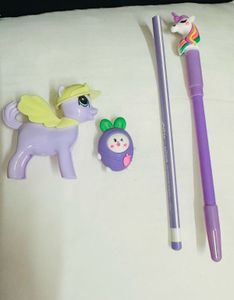 Kids Stationery Set - Purple Combo