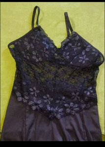 Lace Detail Maxi Slip Dress