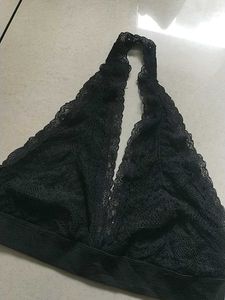 L Black Lace Bralette(zenana)