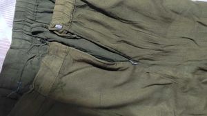 Olive Green Boho Skirt