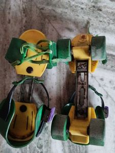 Vintage Green &amp; Yellow Foot Abduction Orthosis
