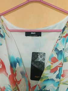 MAX Floral Chiffon Maxi Dress