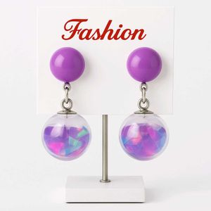 Women Fashion Earing Purple Colour