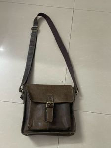 Vintage Leather Messenger Bag