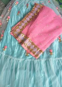 Floral Embroidered Tulle Dress