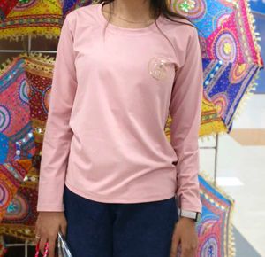 new pink color tshirt back design logo tommy Hilfi