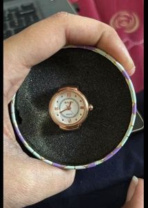 BOSSY ROSE GOLD WATCH RING