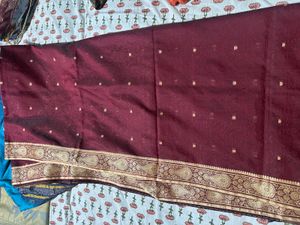 Maroon Saree