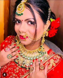 Women Red Non -padded Bridal Blouse