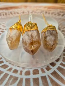 Citrine Crystal Pendants