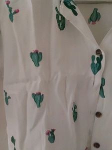 Brand New White Crop Shirt