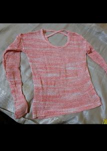 Winter Peach Knit Top