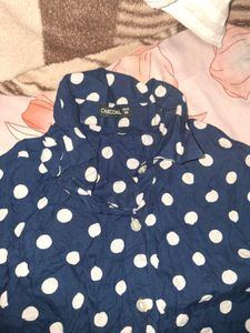 COMBO Ribbed Crop Top, Floral Blouse, Polkadot....