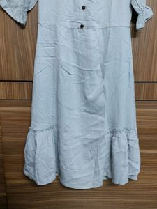 Blue Ruffle Design Kurti