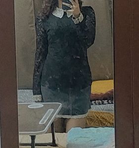 Lace Top with Collar