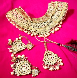 Bridal Kundan Jewelry Set new And Not Used