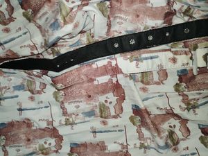 Vintage Patterned Midi Dress