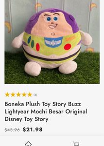 Boneka Plush Toy Story Buzz Lightyear Mochi Besar