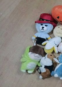 Kawaii Plush Keychain Collection