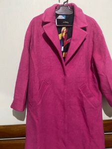 pink over coat
