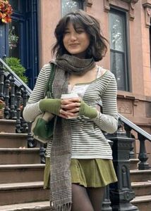 Fun Y2K front tie top