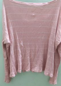 Pink Plaid Long Sleeve Top